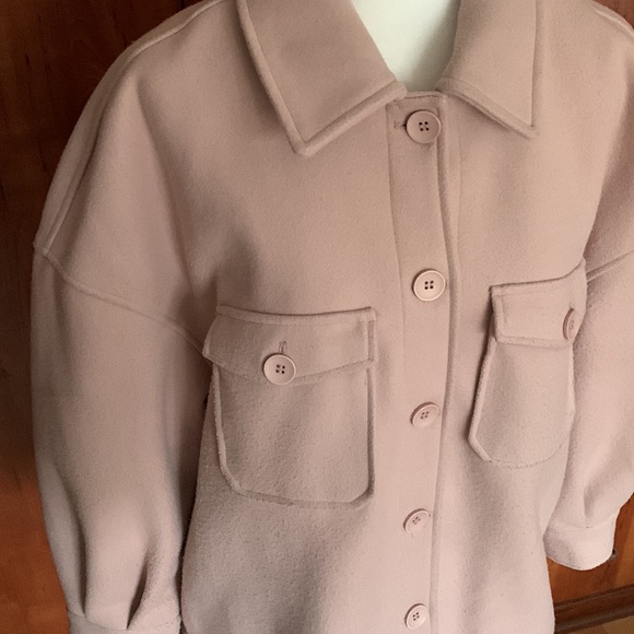 AVEC LES FILLES  Oversized Shaket / Jacket - Blush Color - Picture 9 of 11
